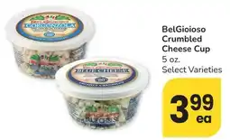 Albertsons BelGioioso Crumbled Cheese Cup offer
