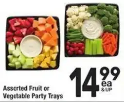 Albertsons Assorted Fruit or Vegetable Party Trays offer