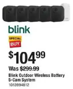 The Home Depot Blink Outdoor Wireless Battery 5-Cam System offer