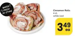 Albertsons Cinnamon Rolls offer