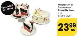 Albertsons Neapolitan or Strawberry Chantilly Cake offer