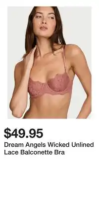 Victoria's Secret Dream Angels Wicked Unlined Lace Balconette Bra offer