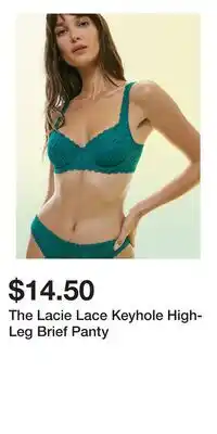Victoria's Secret The Lacie Lace Keyhole High-Leg Brief Panty offer