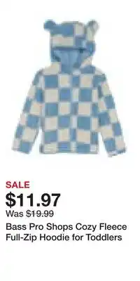 Cabela's Bass Pro Shops Cozy Fleece Full-Zip Hoodie for Toddlers offer