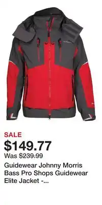 Cabela's Guidewear Johnny Morris Bass Pro Shops Guidewear Elite Jacket - Sport Red - M offer