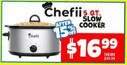 Ollie's Chefii 5 QT. SLOW COOKER offer