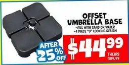 Ollie's OFFSET UMBRELLA BASE offer
