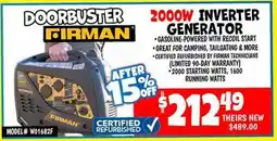 Ollie's FIRMAN 20000 INVERTER GENERATOR offer