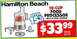 Ollie's HAMILTON BEACH 10-CUP FOOD PROCESSOR offer