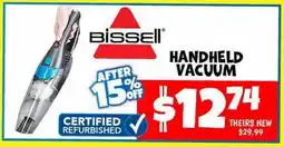 Ollie's BISSELL HANDHELD VACUUM offer