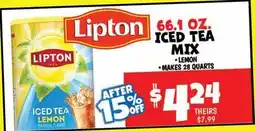 Ollie's LIPTON ICED TEA MIX offer