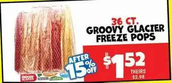 Ollie's 36 CT. GROOVY GLACIER FREEZE POPS offer