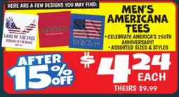 Ollie's MEN'S AMERICANA TEES offer