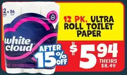 Ollie's 12 PK, ULTRA ROLL TOILET PAPER offer