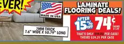 Ollie's LAMINATE FLOORING DEALS! offer