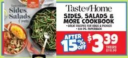 Ollie's Taste of Home SIDES, SALADS & MORE COOKBOOK offer
