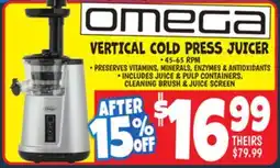 Ollie's VERTICAL COLD PRESS JUICER offer