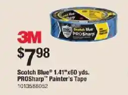 The Home Depot Scotch Blue 1.41"x60 yds. PROSharp Painter's Tape offer