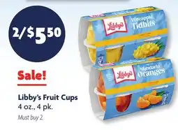 Family Dollar Libby's Fruit Cups offer