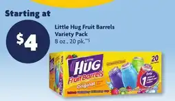 Family Dollar Little Hug Fruit Barrels Variety Pack offer