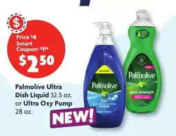 Family Dollar Palmolive Ultra Dish Liquid 32.5 oz. or Ultra Oxy Pump 28 oz offer