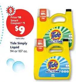 Family Dollar Tide Simply Liquid offer