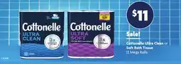 Family Dollar Cottonelle Ultra Clean or Soft Bath Tissue offer