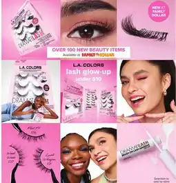Family Dollar LA Colors lash glow-up offer