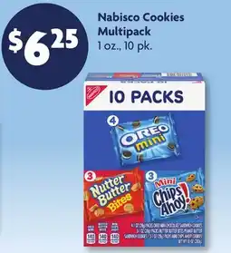 Family Dollar Nabisco Cookies Multipack offer
