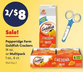 Family Dollar Pepperidge Farm Goldfish Crackers offer