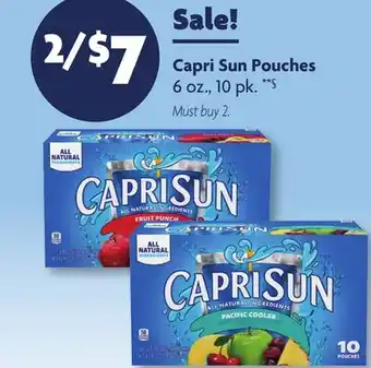 Family Dollar Capri Sun Pouches offer