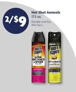 Family Dollar Hot Shot Aerosols offer