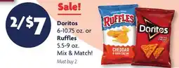 Family Dollar Doritos 6-10.75 oz. or Ruffles 5.5-9 oz offer