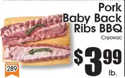 Supremo Foods Inc Pork Baby Back Ribs BBQ offer