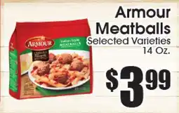Supremo Foods Inc Armour Meatballs offer