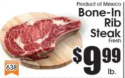 Supremo Foods Inc Product of Mexico Bone-In Rib Steak offer