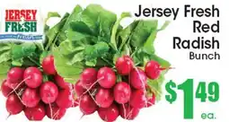 Supremo Foods Inc Jersey Fresh Red Radish Bunch offer