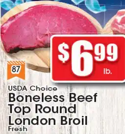 Supremo Foods Inc USDA Choice Boneless Beef Top Round London Broil offer