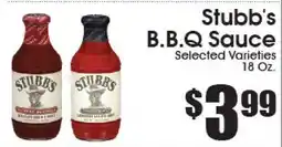 Supremo Foods Inc Stubb's B.B.Q Sauce offer