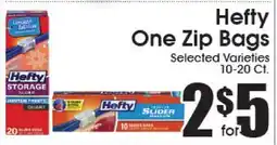 Supremo Foods Inc Hefty One Zip Bags offer