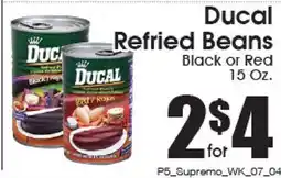 Supremo Foods Inc Ducal Refried Beans offer