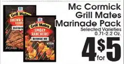 Supremo Foods Inc McCormick Grill Mates Marinade Pack offer