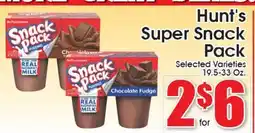 Supremo Foods Inc Hunt's Super Snack Pack offer