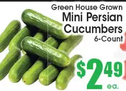 Supremo Foods Inc Green House Grown Mini Persian Cucumbers offer