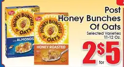 Supremo Foods Inc Post Honey Bunches Of Oats offer