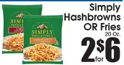Supremo Foods Inc Simply Hash browns OR Fries offer