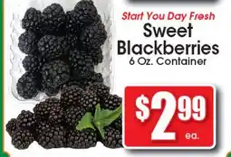 Supremo Foods Inc Sweet Blackberries offer