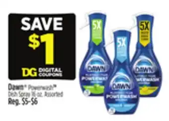Dollar General Dawn Powerwash Dish Spray offer