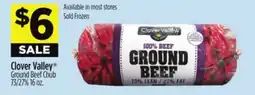Dollar General Clover Valley Ground Beef Chub offer