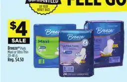 Dollar General Breeze Pads offer